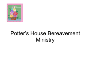 Bereavement Ministry Presentation