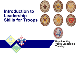 Introduction to Leadership Skills for Troops Training Presentation2