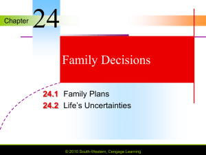 Chapter 24 Family Decisions