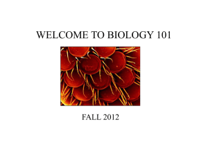 WELCOME TO CONCEPTS OF BIOLOGY