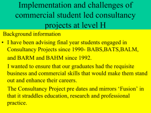 Consultancy Project - Bournemouth University Research Online