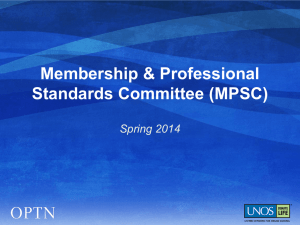 Membership & Professional Standards Committee