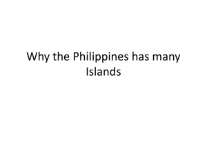 Why the Philippines has many Islands