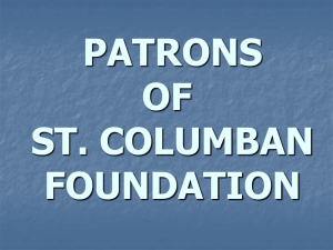 Appeal - Patron`s of St. Columban`s Foundation Website