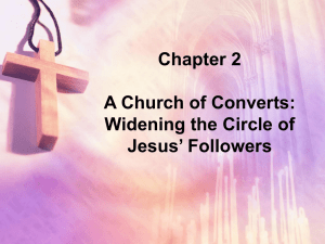 Widening the Circle of Jesus` Followers