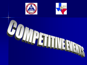 Competitive Events Program