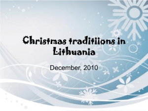 Christmas Traditions in Lithuania