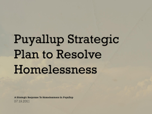Puyallup Homelessness Presentation