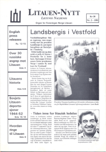 Nr. 2 – 1991 - Litauen-Nytt