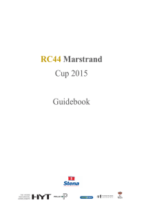 RC44 Marstrand Cup 2015 Guidebook
