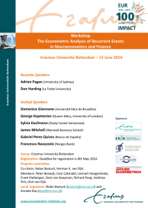Workshop The Econometric Analysis of Recurrent Events in