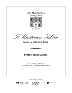 Programme - Early Music Society of the Islands