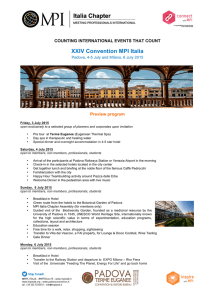 Preview MPI Italia XXIV Convention Padova
