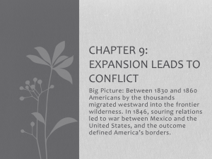 Chapter 9: Expansion Leads to Conflict