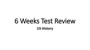 1st 6 Weeks Test Review