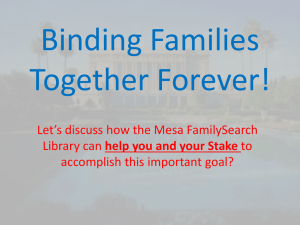 Binding Families Together Forever