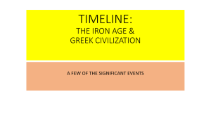 CHAPTER 1 - TIMELINE 2 - GREECE