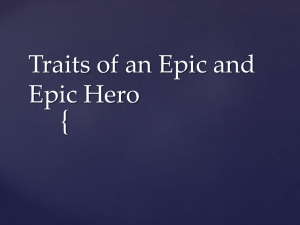 Traits of an Epic and Epic Hero