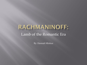 Rachmaninoff Powerpoint