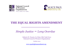 PowerPoint - Equal Rights Amendment