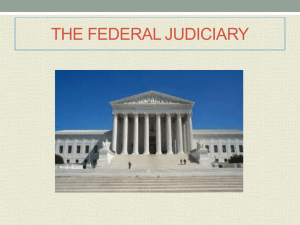 THE FEDERAL JUDICIARY