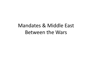 Middle East Between the Wars