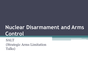 Nuclear Disarmament and Arms Control