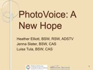 TC3 - Photovoice - A New Hope - Addictions and Mental Health