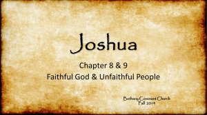 Book of Joshua PowerPoint Chapter 8 & 9
