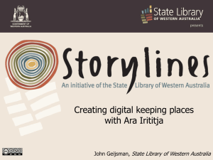 Creating digital keeping places with Ara Irititja