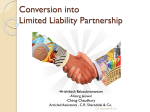 Conversion into Limited Liability Partnership