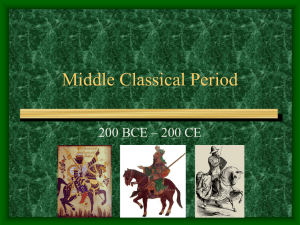 Powerpoint Slideshow-The Middle Classical Period