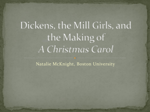 Dickens, the Mills Girls, and the Making of the Christmas Carol
