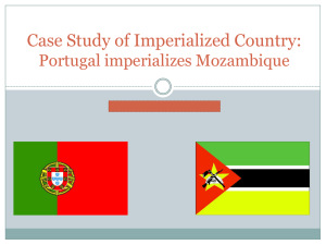 Portugal imperializes Mozambique
