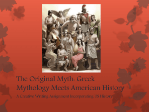 Greek Mythology Meets American History - pams
