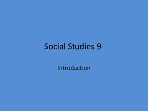Social Studies 9
