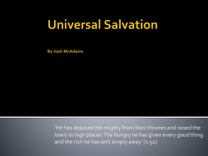 Universal Salvation - textsandtraditionsunit3