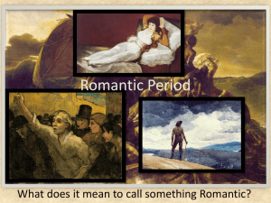 Romantic Period Introduction 03262010