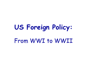 US Foreign Policy 1919-1939