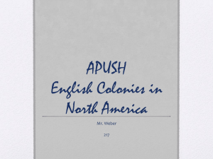 AP 4 English Colonies