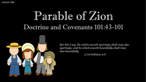 Lesson 106 D&C 101:43-101 Parable of Zion Power Pt
