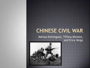Chinese Civil War Presentation