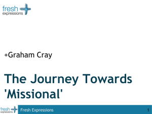 The Journey Towards `Missional`