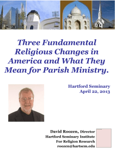 Three Fundamental Religious Changes in America