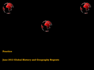 June 2012 Global Regents