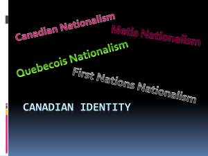 Canadian Nationalism - Hunting Hills High School