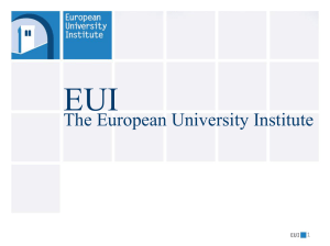 Sector of Employment - European University Institute