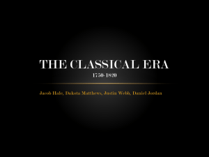 The Classical Era 1750-1820