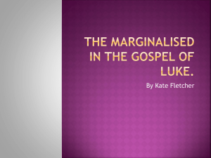 PPTX The Marginalised In the Gospel of Luke.