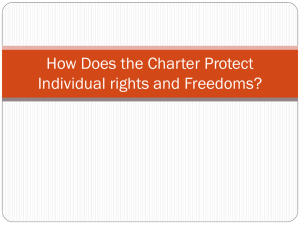 How Does the Charter Protect Individual rights and